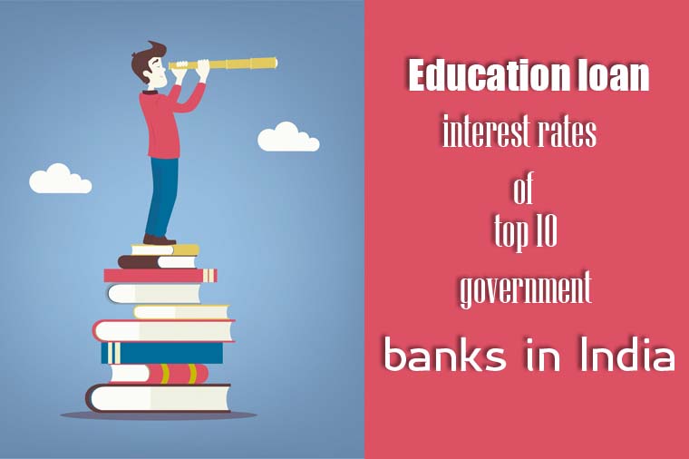 Education Loan Interest Rates of Top 10 Government Banks in India
