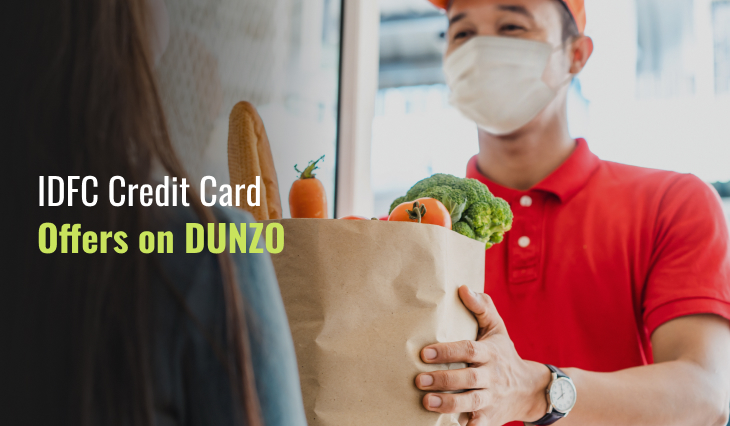 IDFC Credit Card Offers on DUNZO