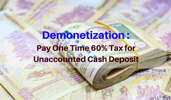 Pay Tax & Penalty at 50% on Unaccounted Cash Deposits