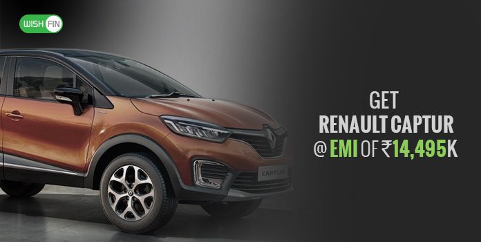 Renault Captur Price in India at an EMI of ₹14,925 Per Month