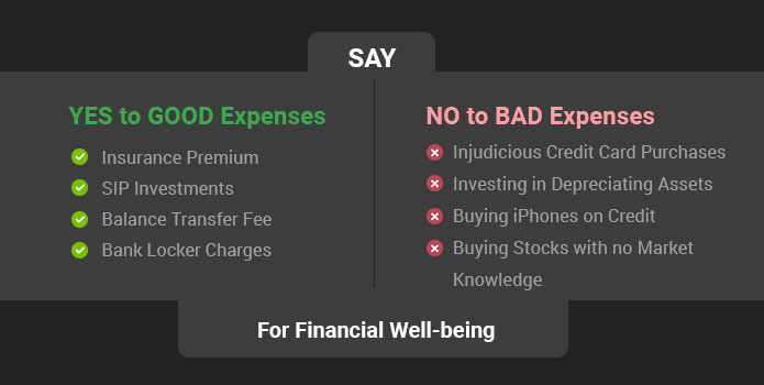 The Sooner You Understand the Difference Between Good and Bad Expenses The Better Your Financial Management Will be