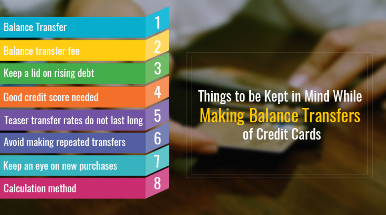 Things to be Kept in Mind While Making Balance Transfers of Credit Cards